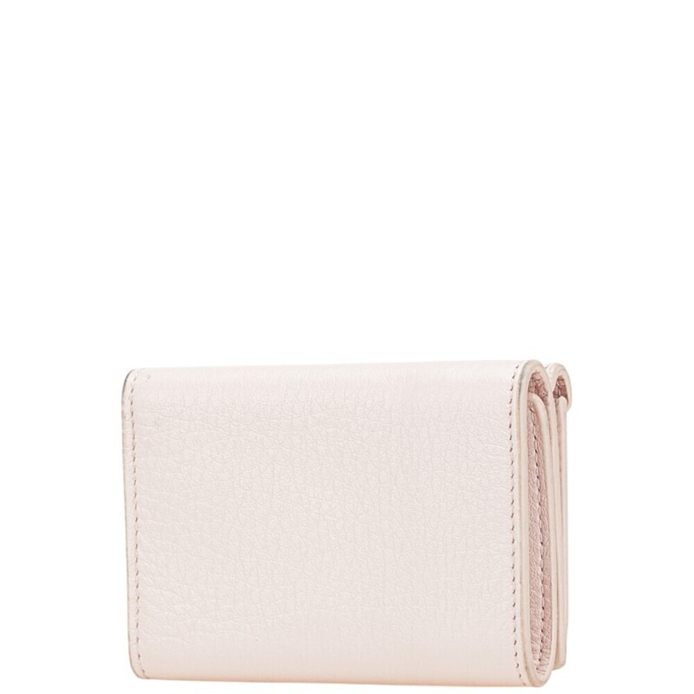 Balenciaga Leather fold Wallet Paper Pink Compact Tri - Picture 1 of 8